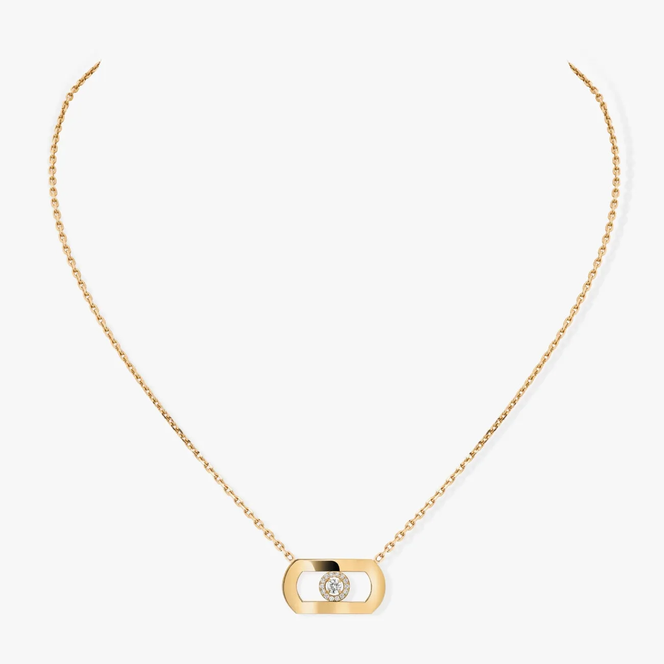 So Move 18K Yellow Gold Diamond Necklace