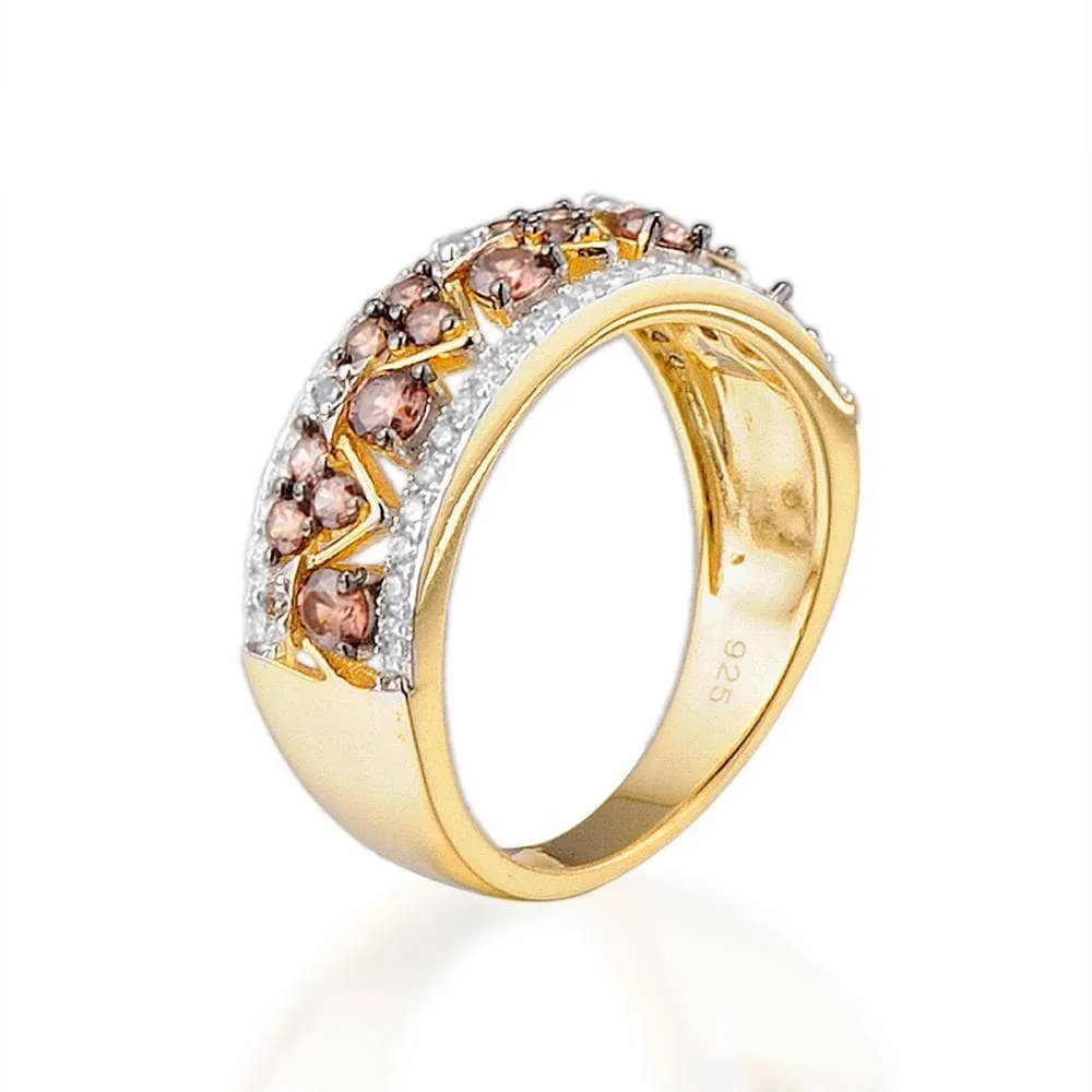 Sparkling Chocolate Diamond Ring