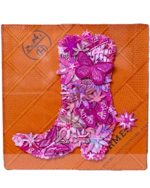 STEPHEN WILSON STUDIO | Hermes Pink Kinky Boot | 12x12