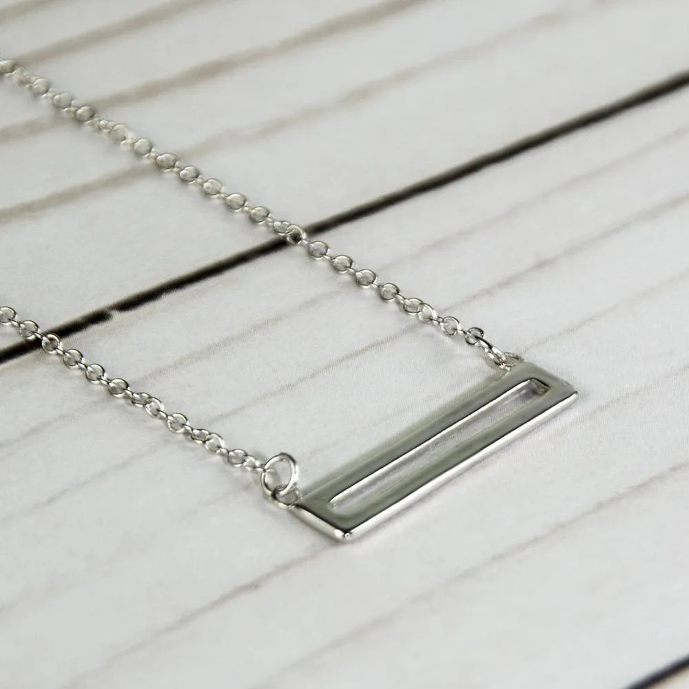 Sterling Silver Parallel Necklace