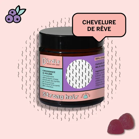 Strong Hair - Gummies Croissance et Volume des cheveux