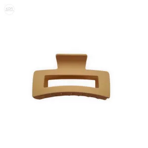 Tan Box Hair Claw Clip