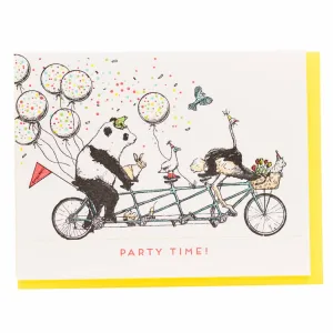 Tandem Bike Party Card