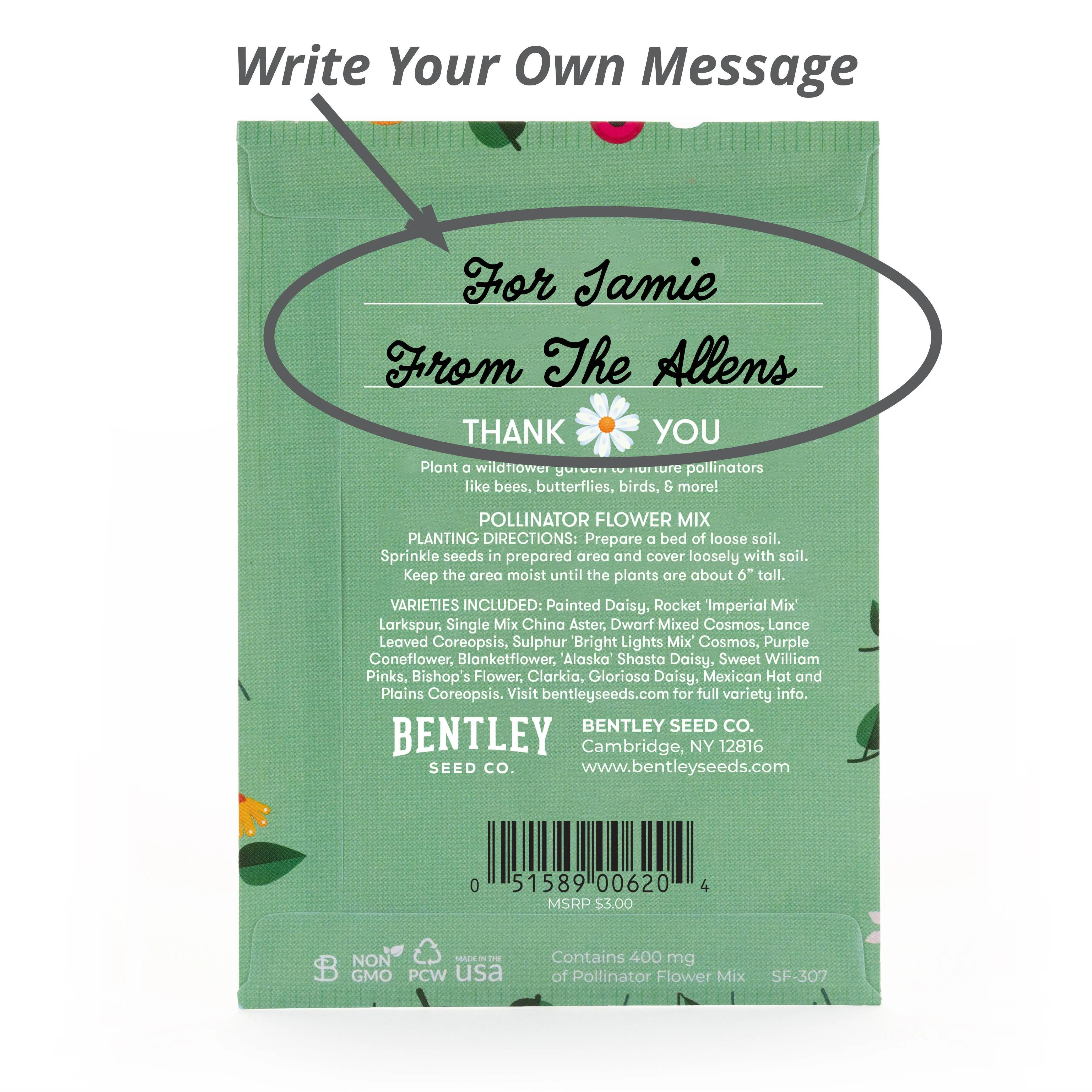 Thank You - Pollinator Flower Mix Seed Packet