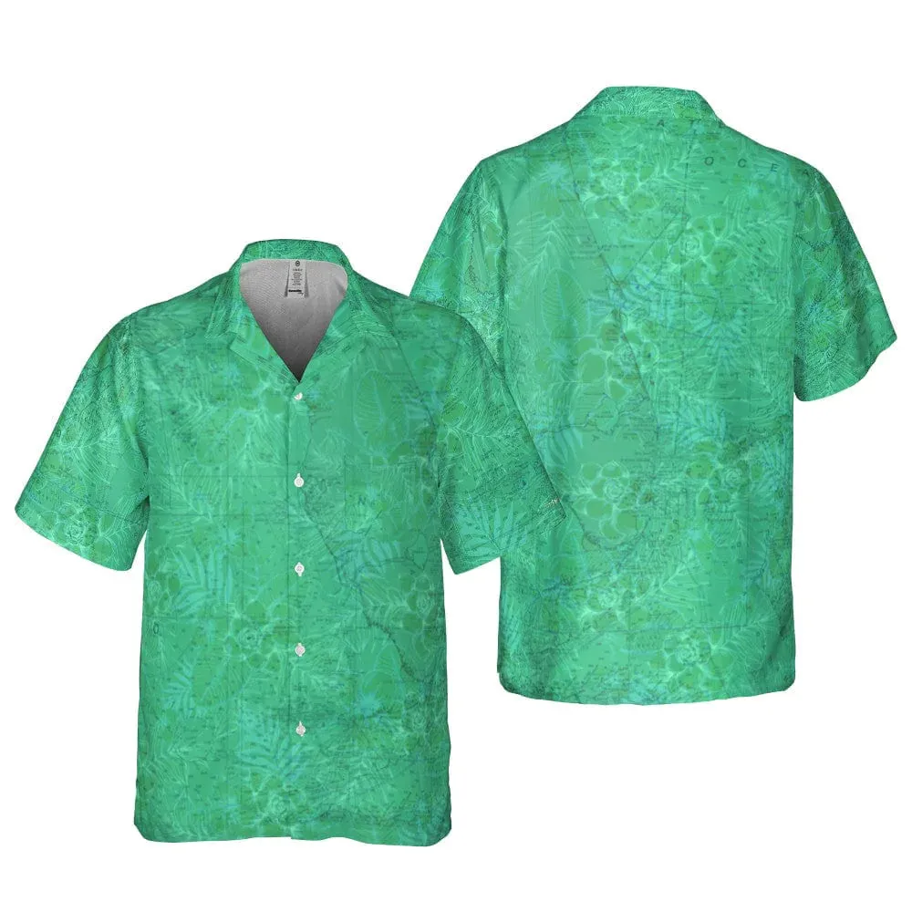 The Florida Emerald Flowers Pocket Shirt