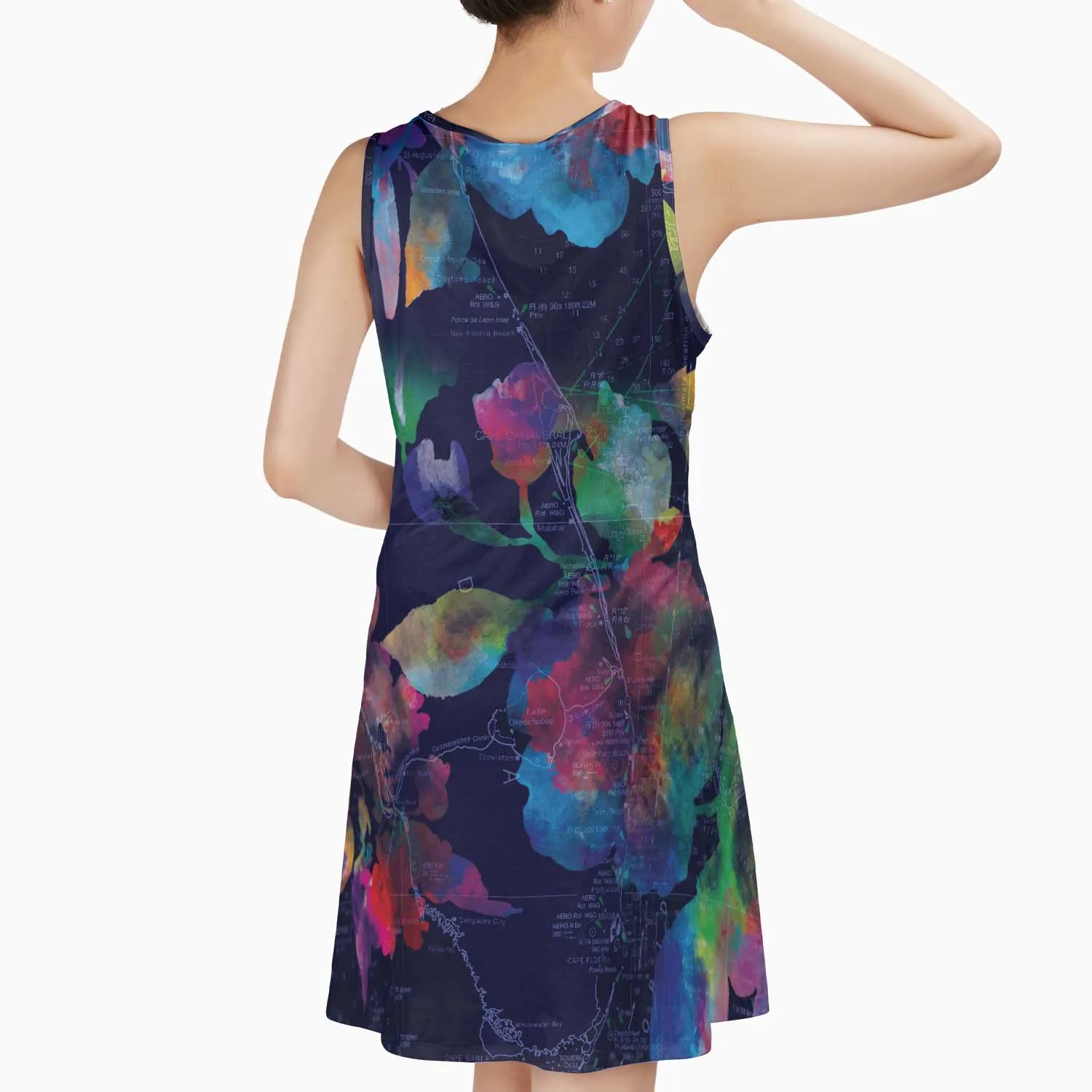 The South Florida Twilight Flowers Sundress