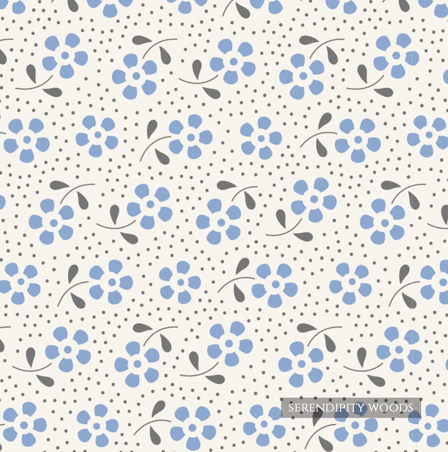 Tilda Meadow Basics Meadows Blue 130089 by Tone Finnanger