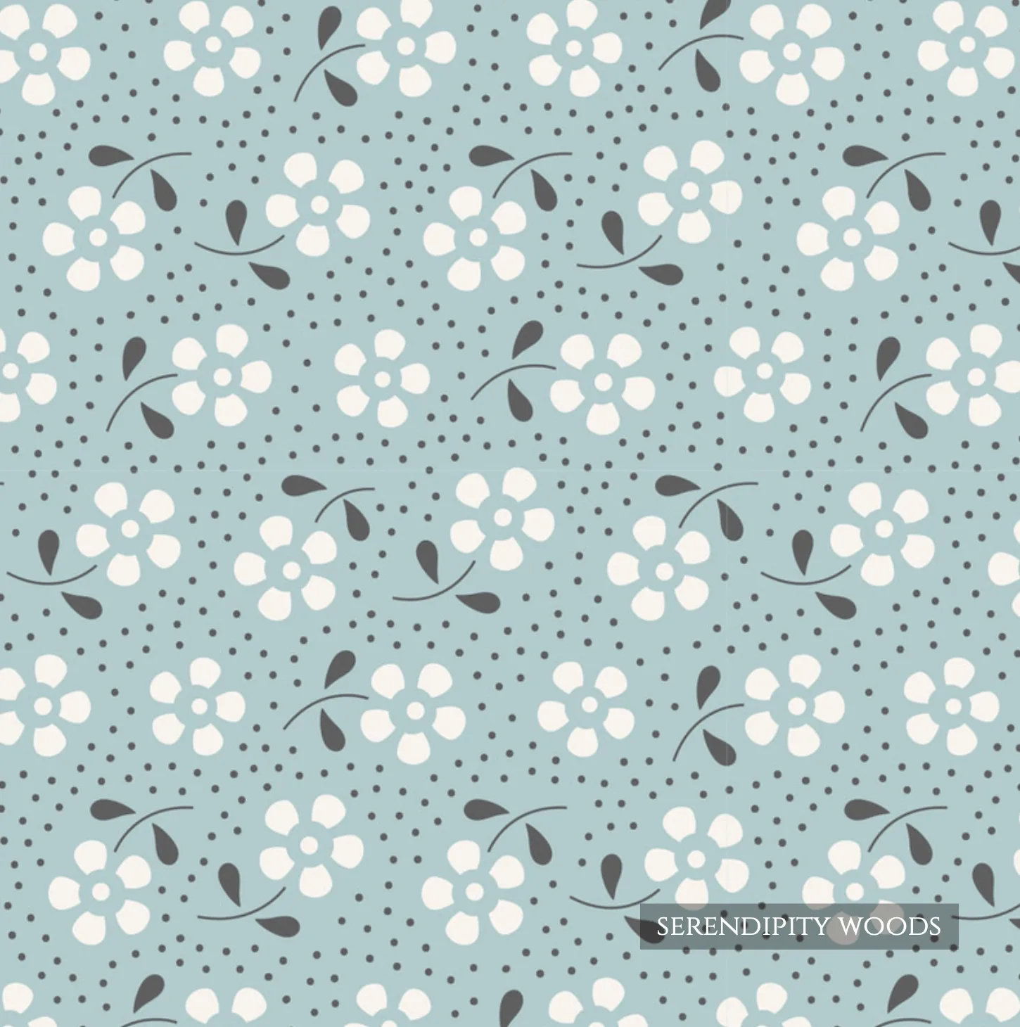 Tilda Meadow Basics Meadows Teal 130086 by Tone Finnanger