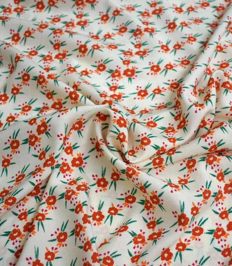 Tissu Viscose Poppy - Prairie COUPON 110x140cm