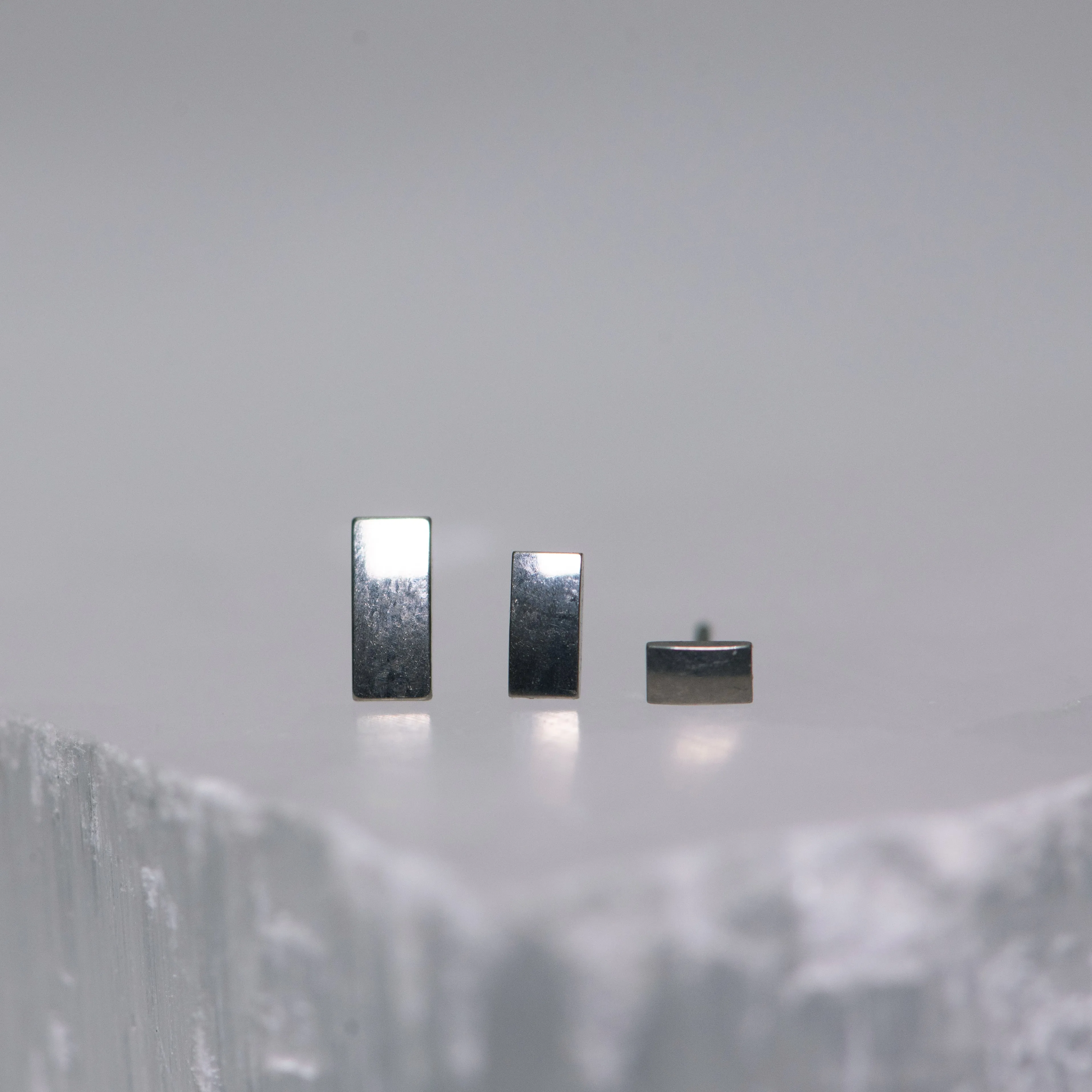 Titanium Rectangle Threadless End