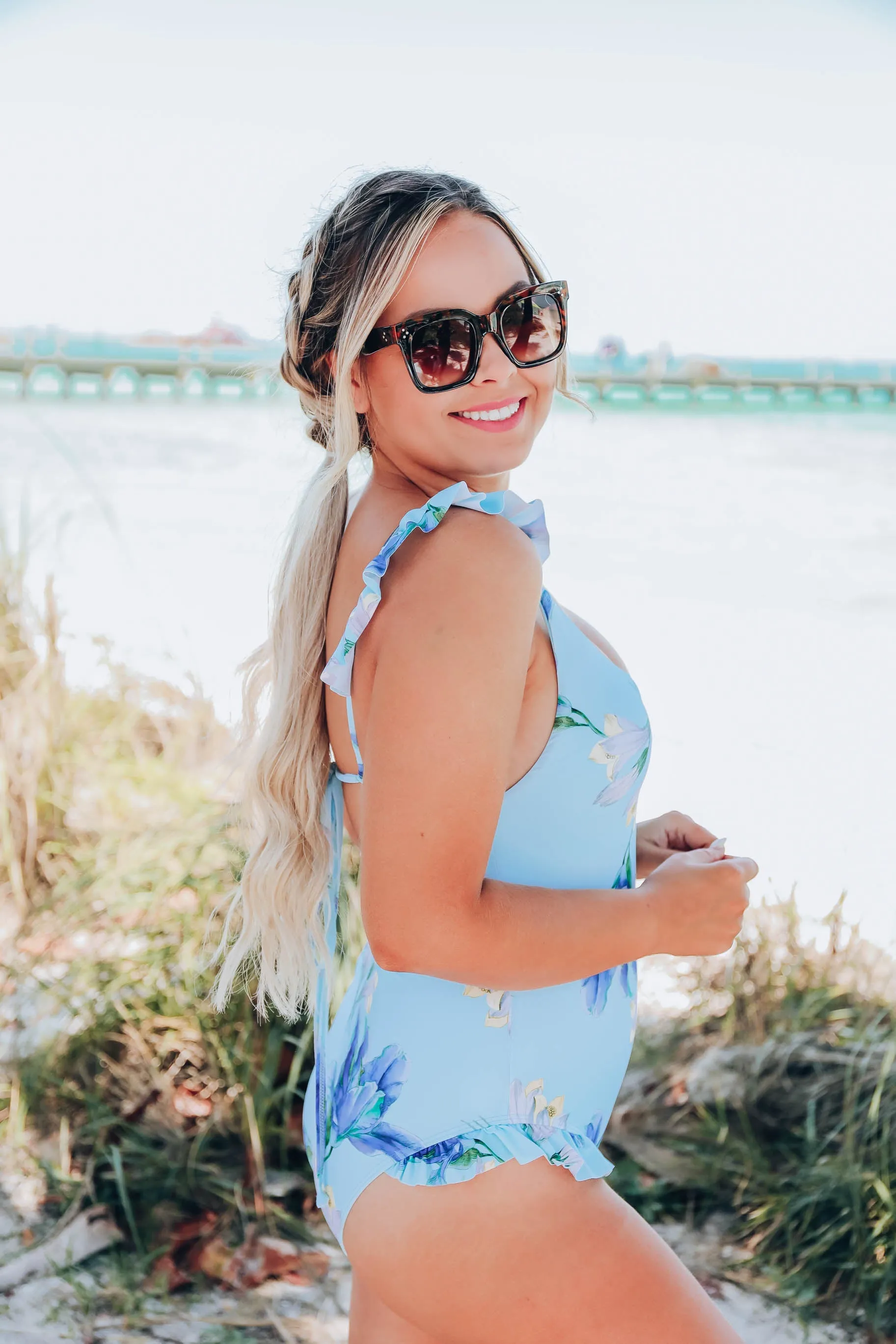 Tropical Blooms One Piece Swimsuit