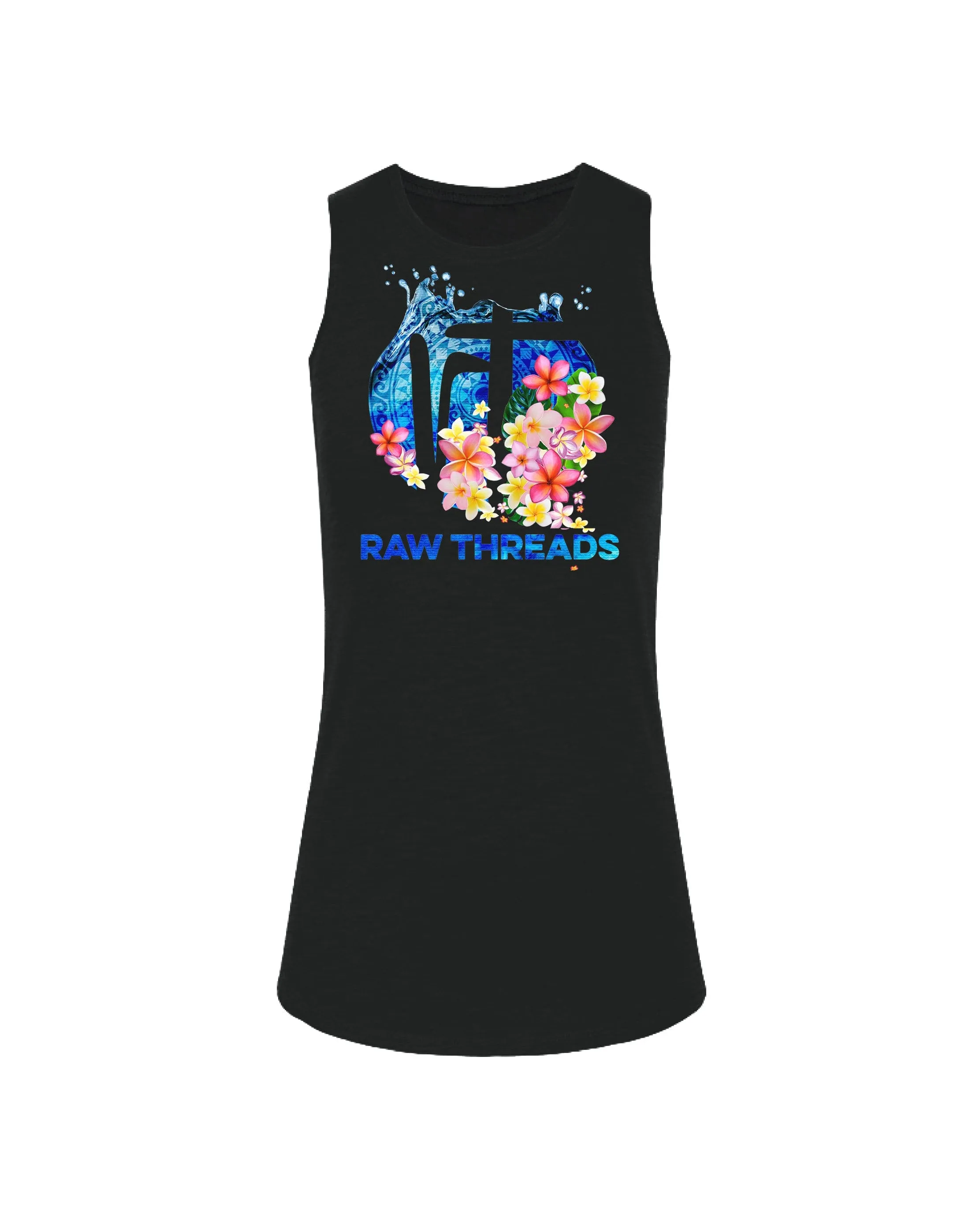 Tropical Flowers Raw Threads Logo