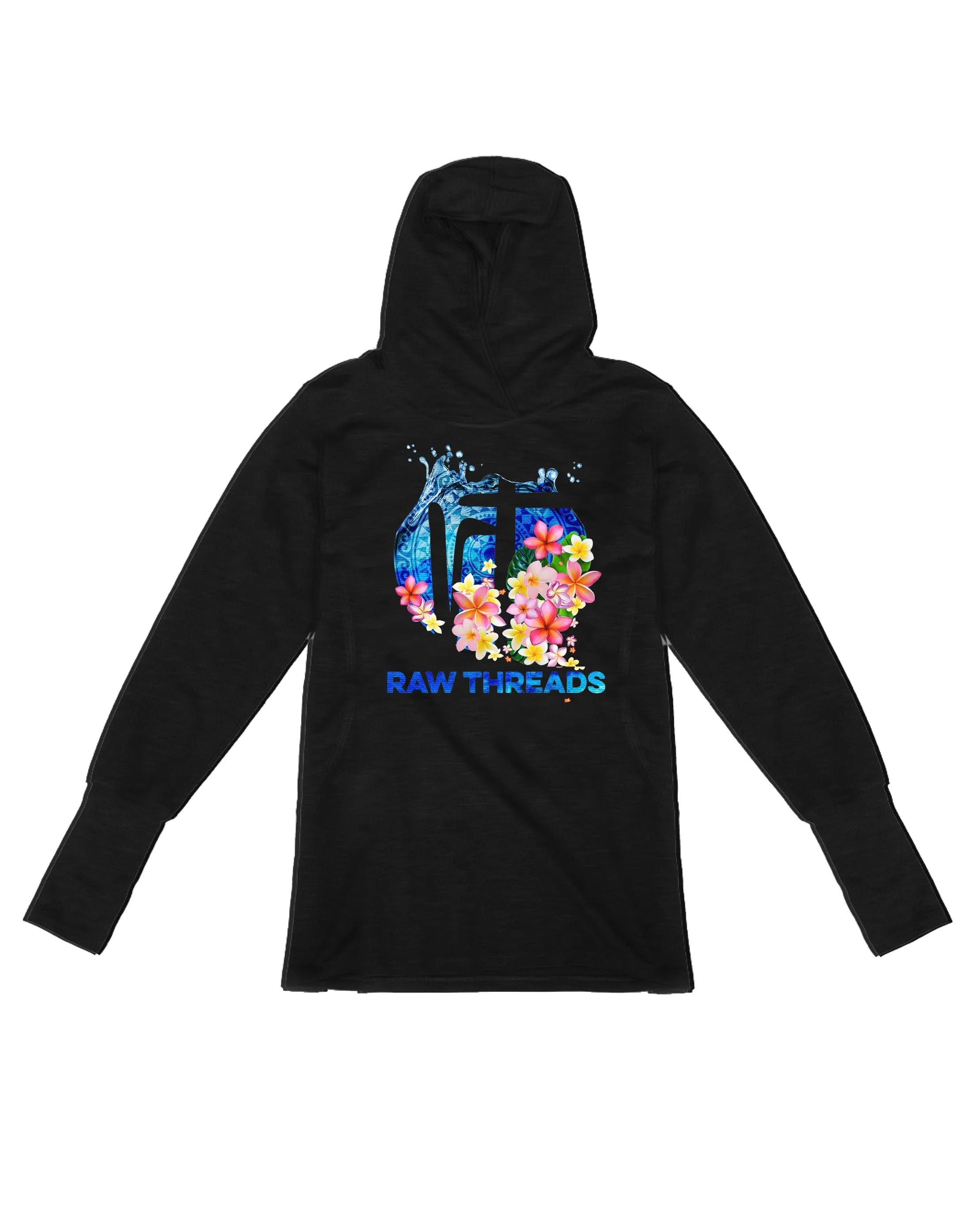 Tropical Flowers Raw Threads Logo