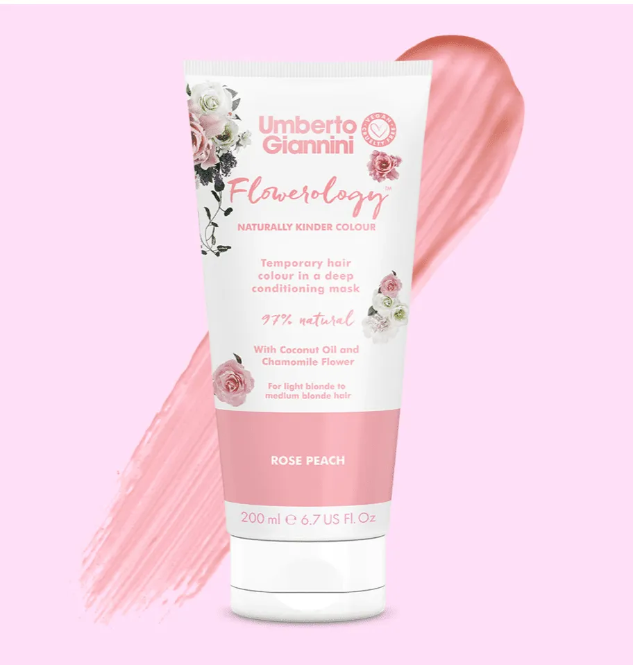 Umberto Giannini - Flowerology - Masque colorant temporaire "rose peach"  - 200ml