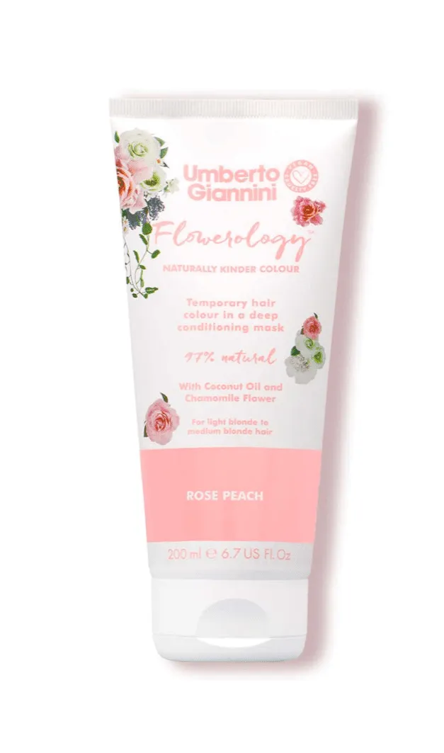 Umberto Giannini - Flowerology - Masque colorant temporaire "rose peach"  - 200ml