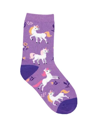 Unicorn Flowers Kids' Socks