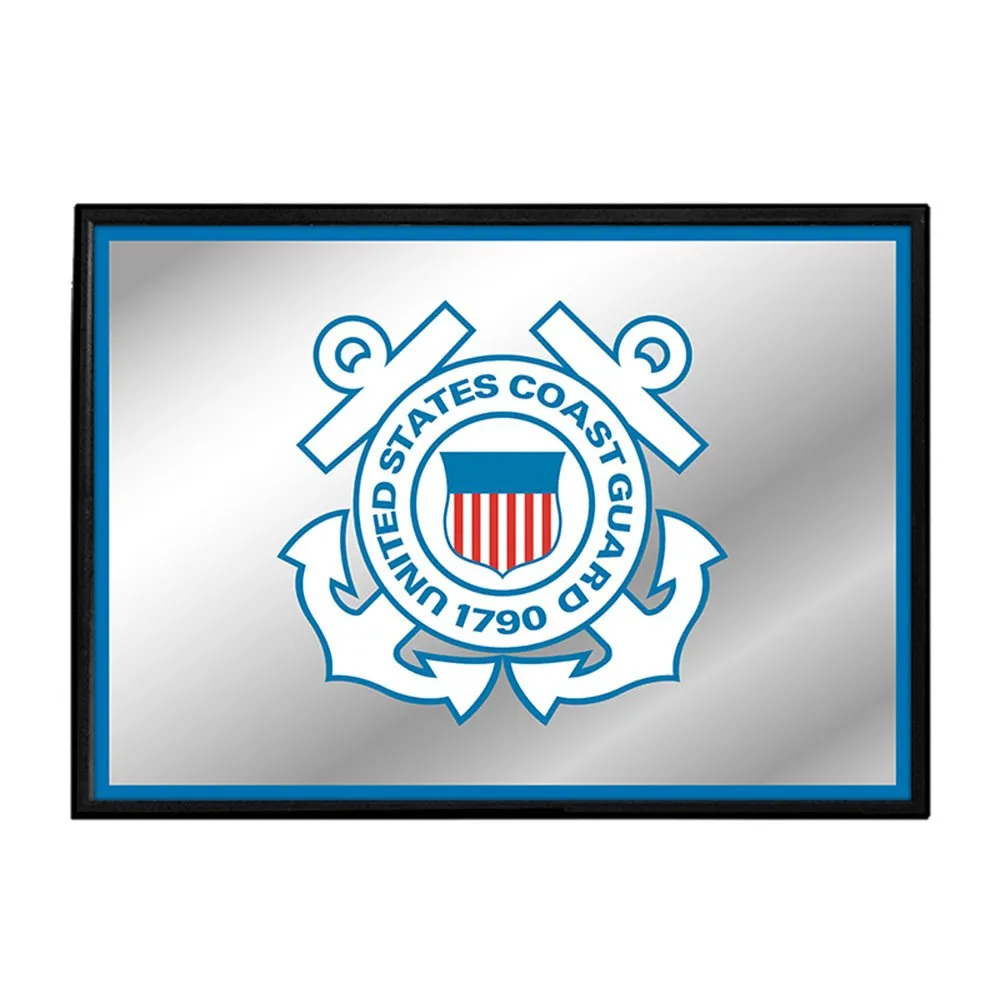 US Coast Guard: Framed Mirrored Wall Sign