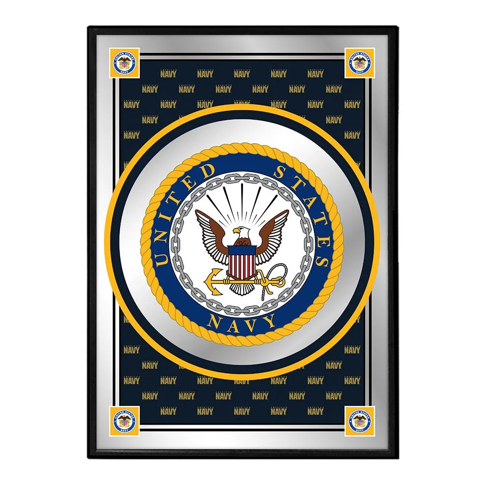 US Navy: Seal, Pride Design - Framed Mirrored Wall Sign