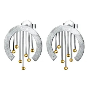 Vintage Curtain Stud Earrings