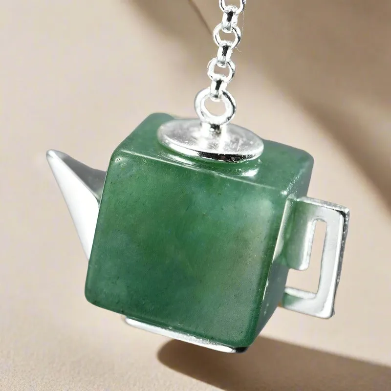 Vintage Square Teapot Dangle Earrings