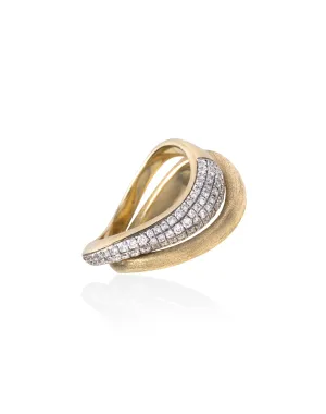 Wave Double Ring Set