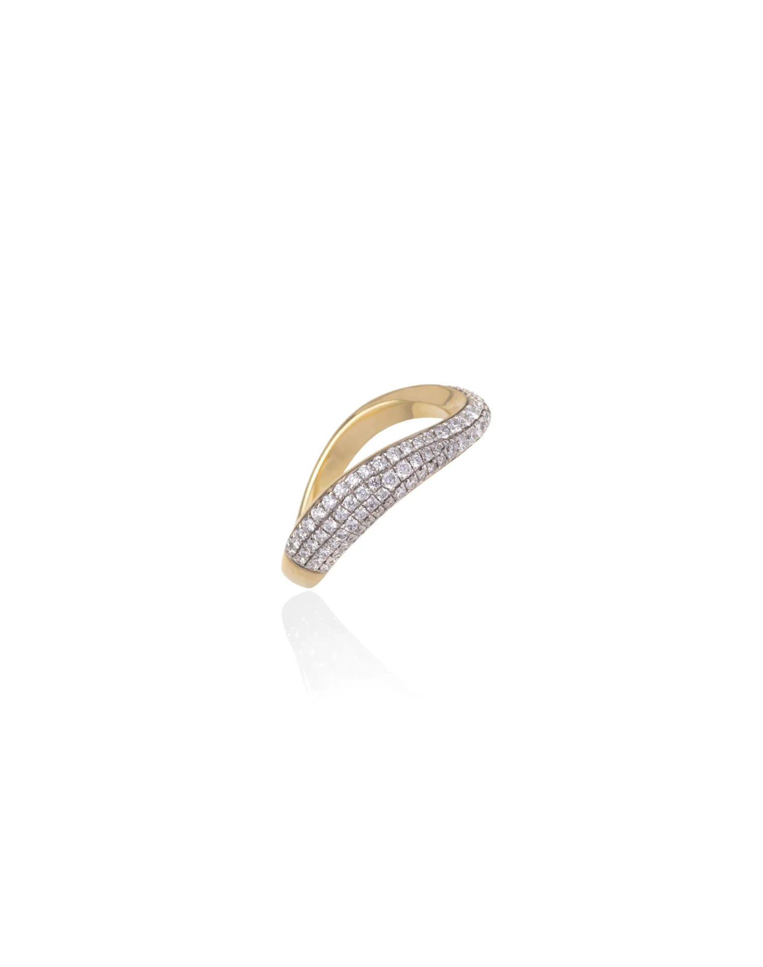 Wave Double Ring Set