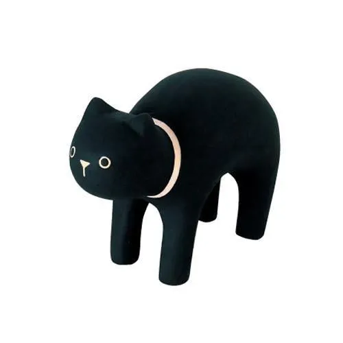 Wee Wooden Black Cat