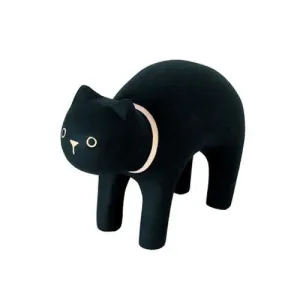 Wee Wooden Black Cat