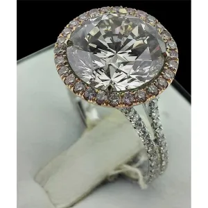 Womens 9.03 Carat Luxury Lab Grown Diamond Ring