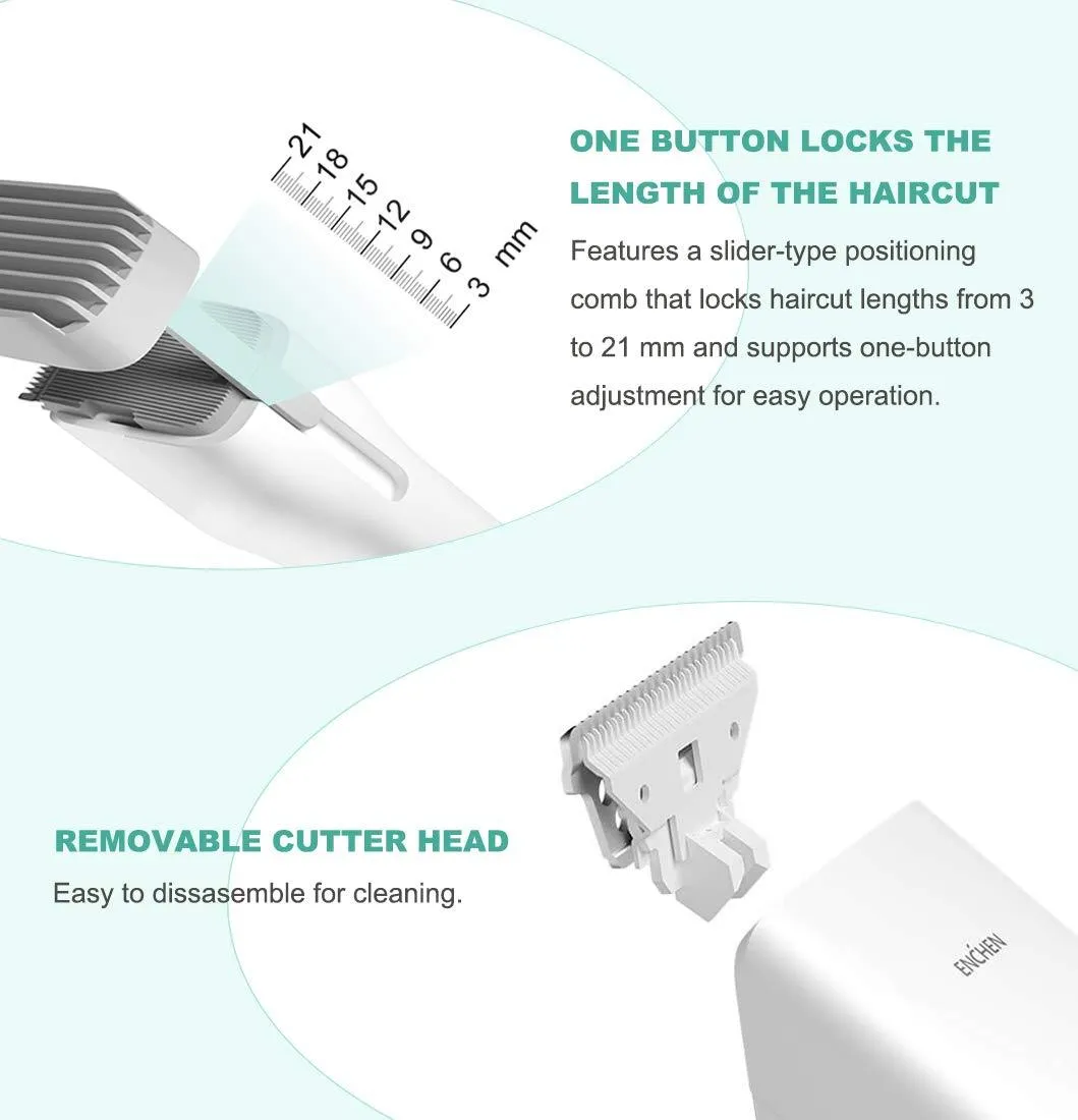 Xiaomi Enchen Men's Electric Hair Clippers Trimmer