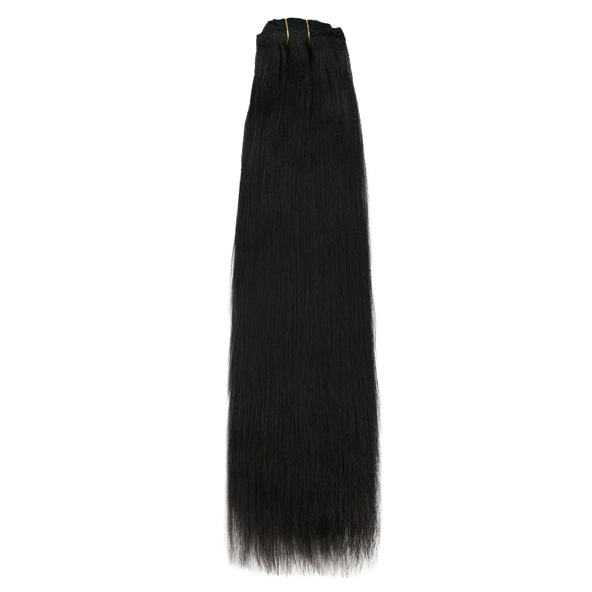 Yaki Straight Clip-In Extensions Virgin Human Hair
