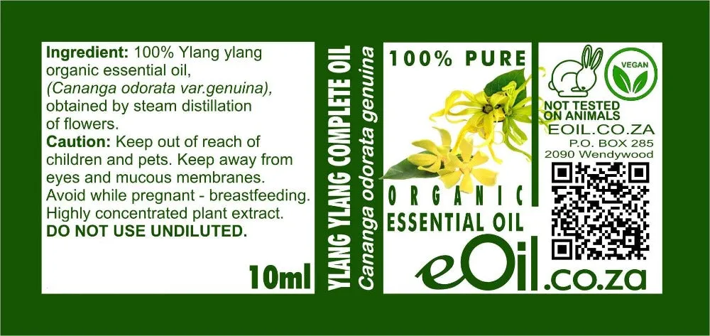 Ylang Ylang Organic Essential Oil Complete