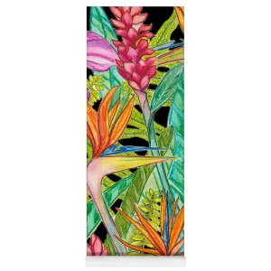 Yoga Mat: Tropical Flowers, Ginger, Bird of Paradise: Bird Party