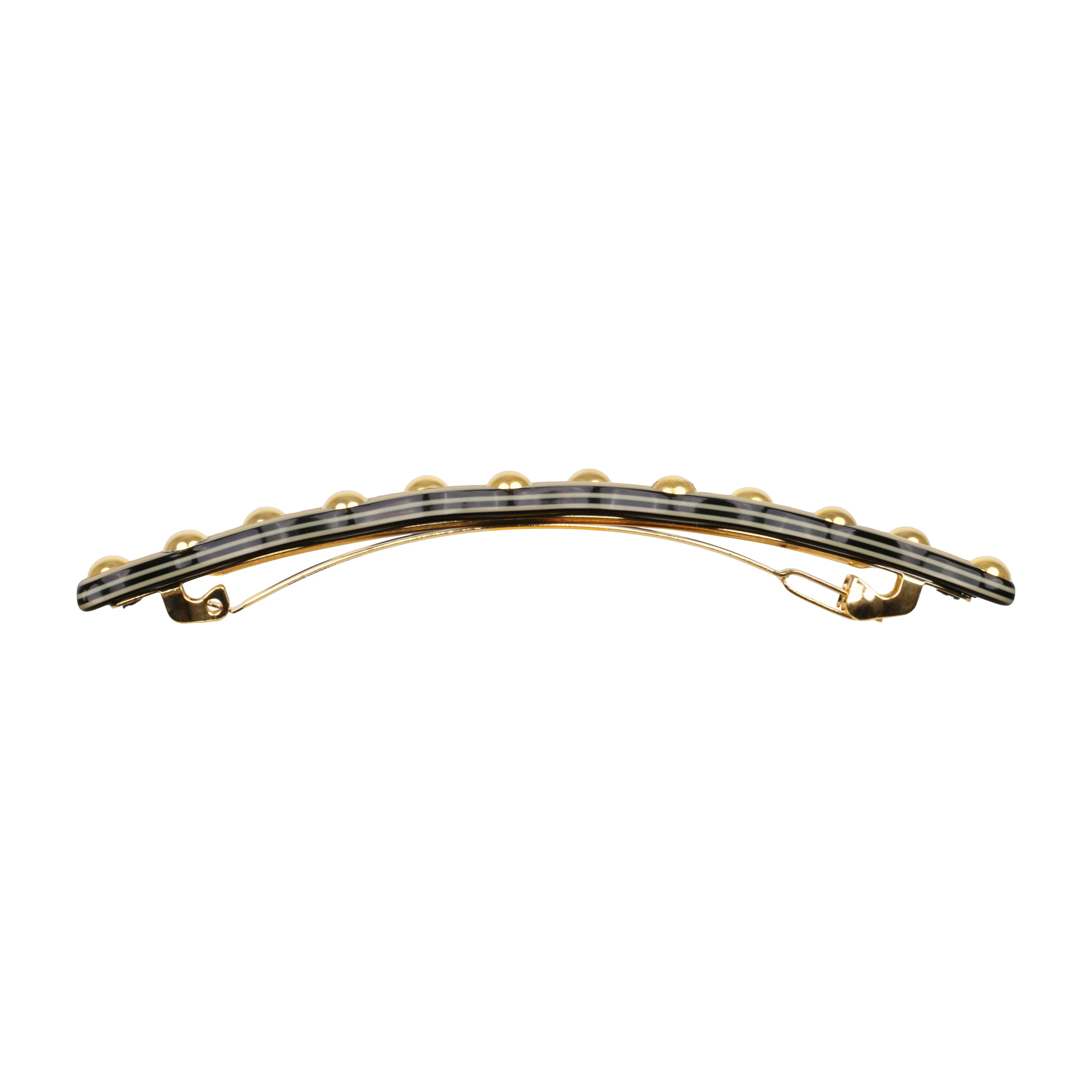 Zig Zag Stud Ivory Hair Clip