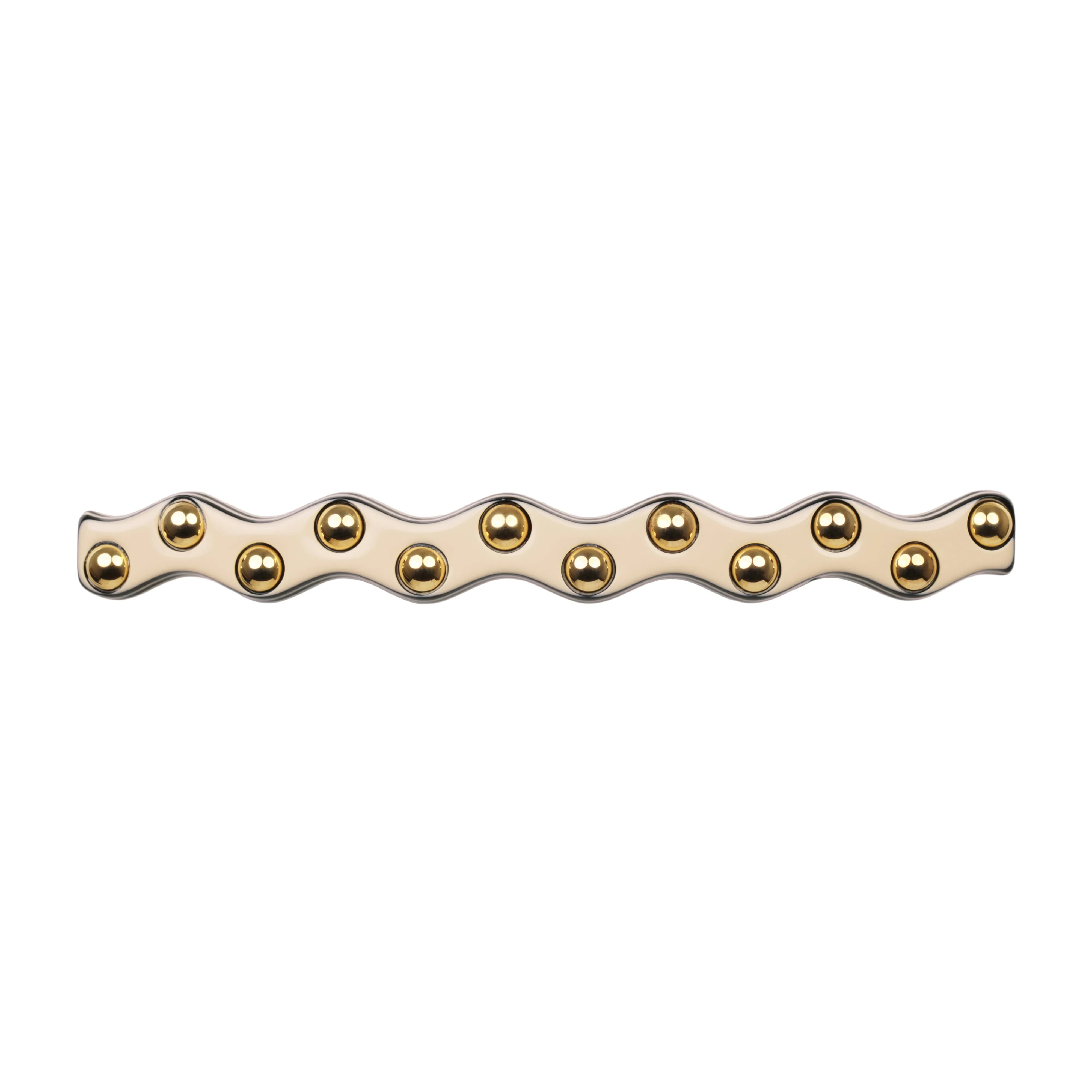 Zig Zag Stud Ivory Hair Clip